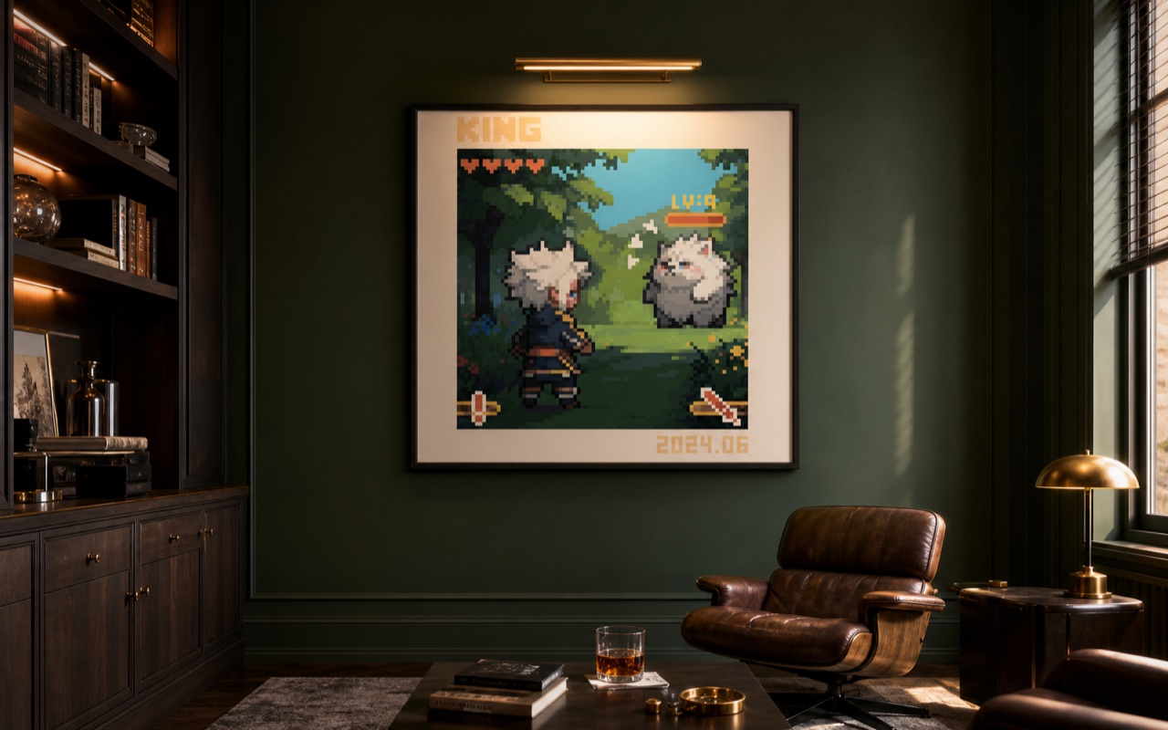 ENCOUNTER / COLLECTOR'S STUDY framed gallery presentation