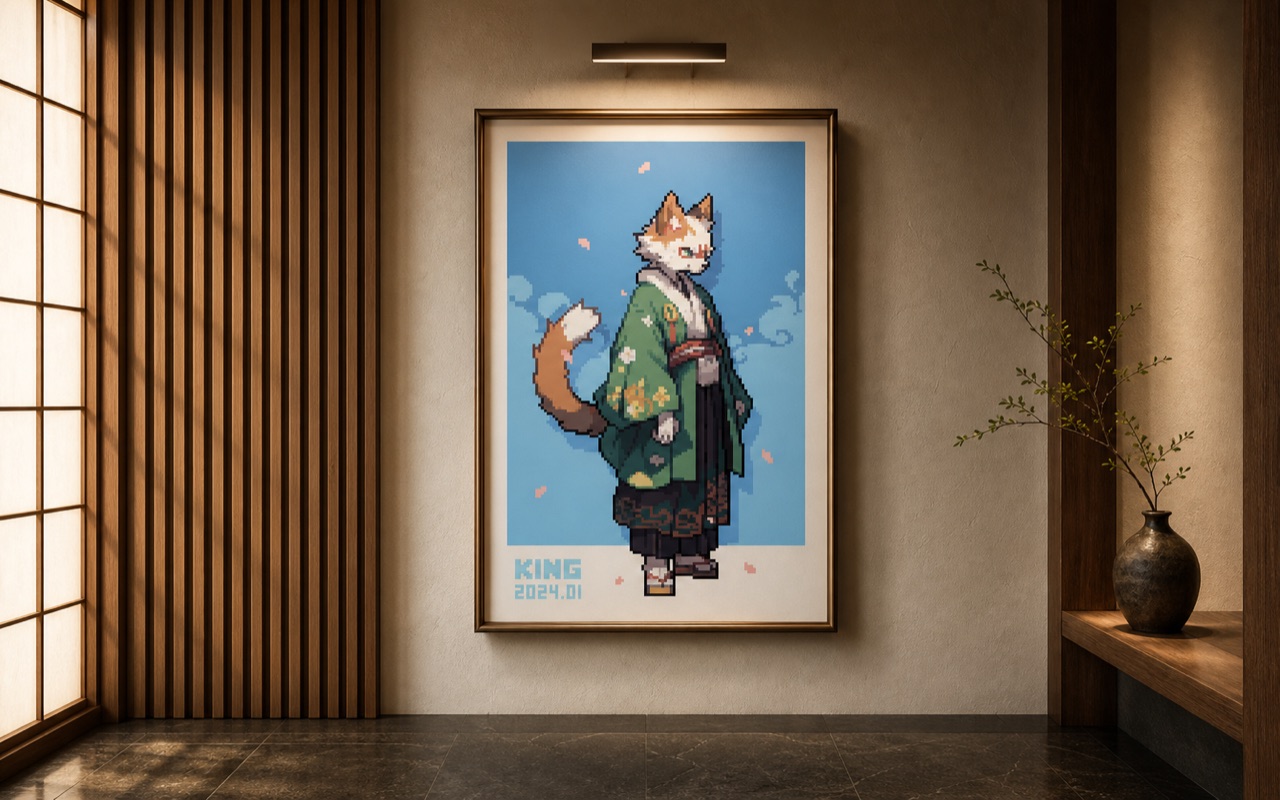 FOX / CEDAR framed gallery presentation