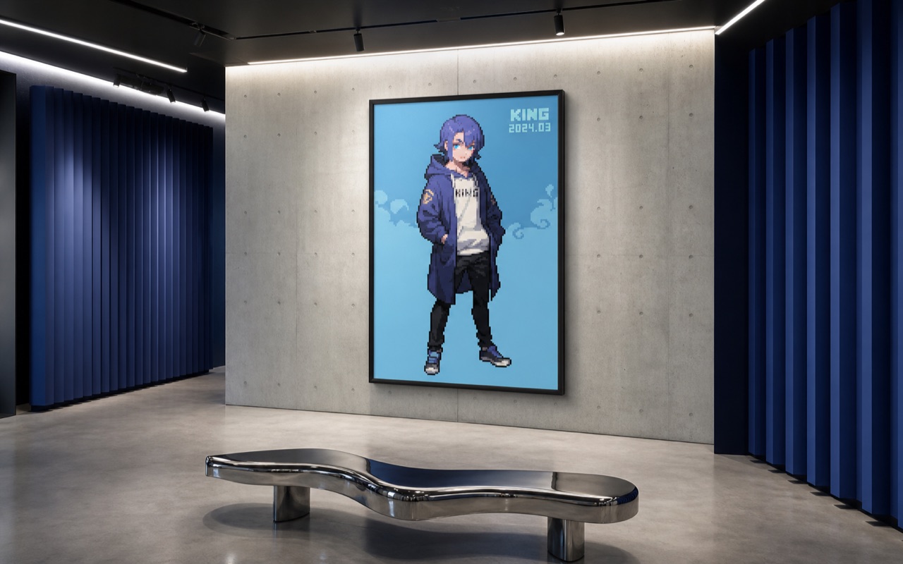 COBALT / FASHION GALLERY framed gallery presentation